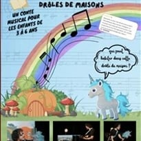Lali la licorne et les drôles de maisons