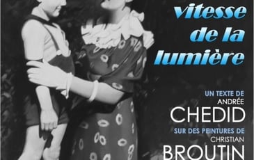 Vitesse de la lumière/instantanés - peintures de Christian Broutin/textes d'Andrée Chedid