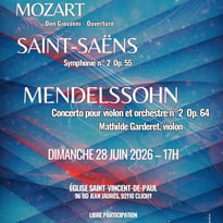Concert Mozart Saint-Saëns Mendelssohn