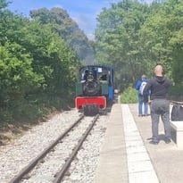 Circulations de trains sur la ligne en voie de soixante