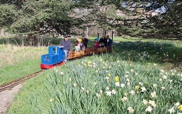 Le petit train dans la prairie des Fiancés