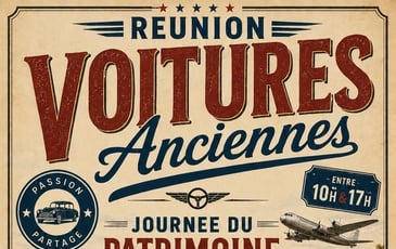 Rassemblement de voitures anciennes