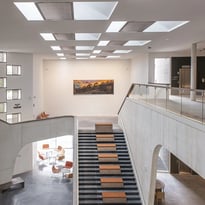 Visite guidée des bibliothèques de l'Université Paris Nanterre par Bruno Gaudin et Christian Hottin