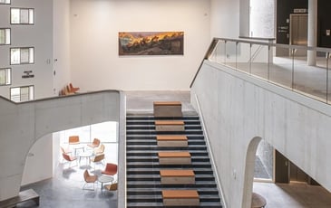 Visite guidée des bibliothèques de l'Université Paris Nanterre par Bruno Gaudin et Christian Hottin