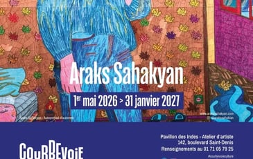Exposition d'Araks Sahakyan au Pavillon des Indes : atelier d'artiste, visites libres
