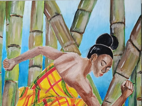 Et si le madras pouvait se peindre?