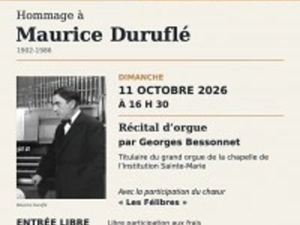 Récital d'orgue de Georges Bessonnet