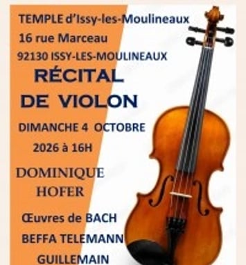 Récital de violon de Dominique Hofer