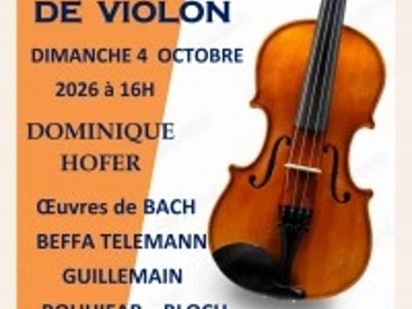 Récital de violon de Dominique Hofer