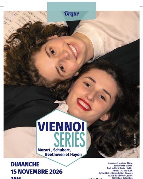 « Viennoiseries », concert d'orgue à 4 mains